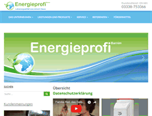 Tablet Screenshot of energieprofi-barnim.de